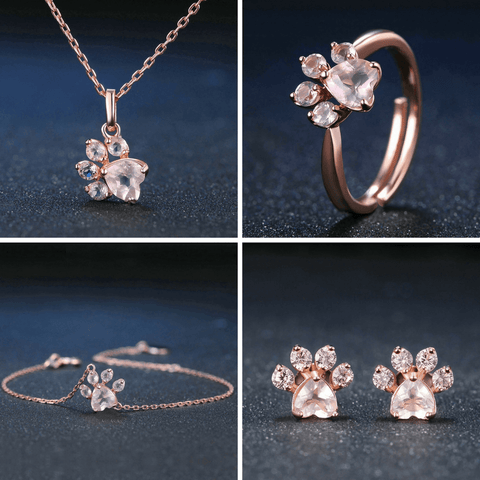 Kitty Paws Rose Gold Ring Jewelry Set - GETALL4 for Only $49.95! - Meowaish