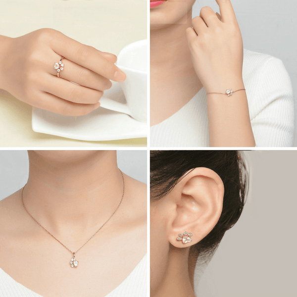Kitty Paws Rose Gold Ring Jewelry Set - GETALL4 for Only $49.95! - Meowaish