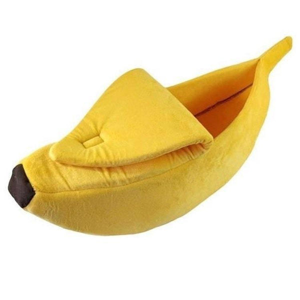 Cute And Cozy Banana Shaped Cat Bed - Meowaish