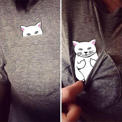 Cute Funny Cat T-Shirt - Meowaish
