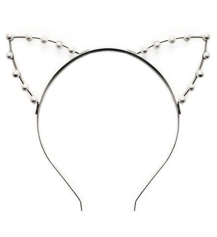 Pearl Cat Ears Headband - Meowaish