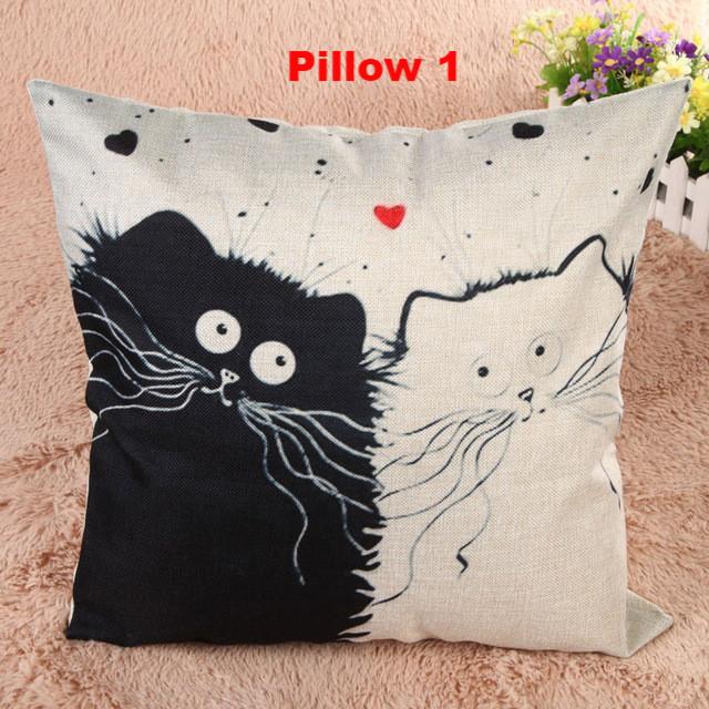 Cartoon Cat Pillowcase - Meowaish