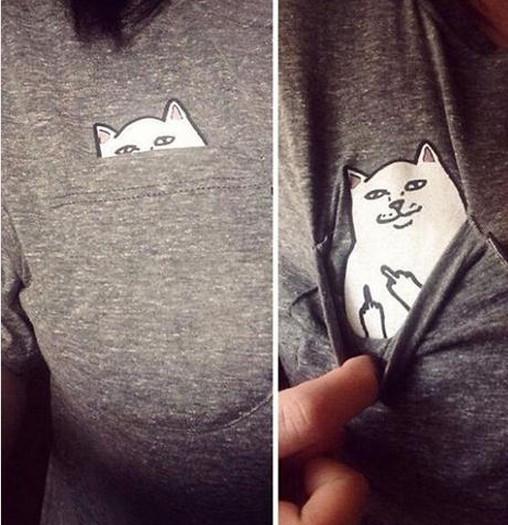Cute Funny Cat T-Shirt - Meowaish