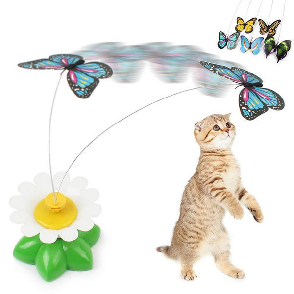 Spinning Colorful Butterfly Cat Toy - Meowaish