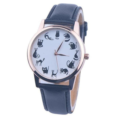 Cat Leather wrist watch[CLEARANCE SALE] - Meowaish