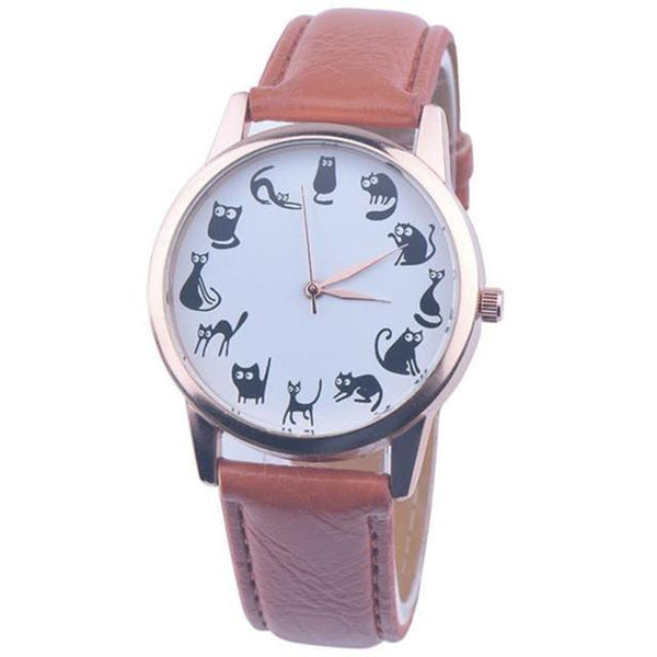 Cat Leather wrist watch[CLEARANCE SALE] - Meowaish