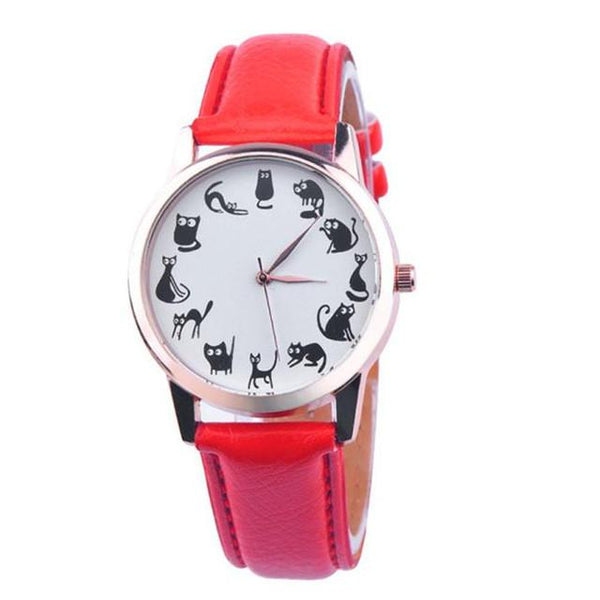 Cat Leather wrist watch[CLEARANCE SALE] - Meowaish