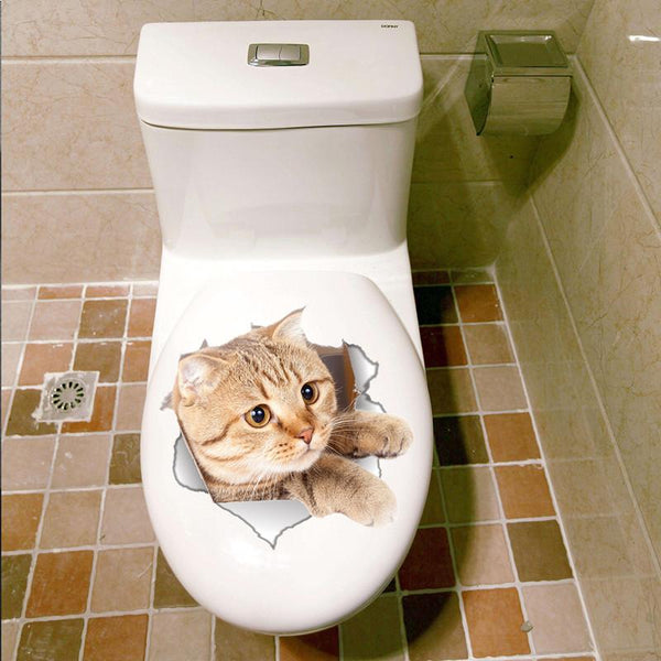 New 3D Waterproof Cute Cat Decor Sticker [BUY ALL 4 $19.95 ONLY] - Meowaish