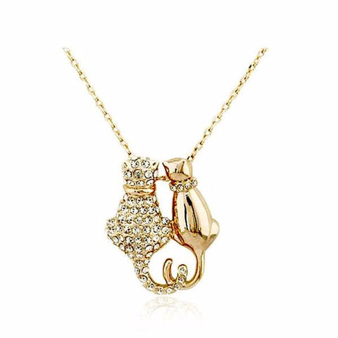 Lucy & Leo Goldy Duo Necklace - Meowaish