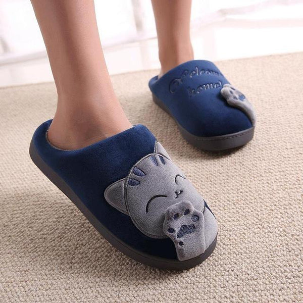 Cute Cozy Cat Paw Slippers - Meowaish