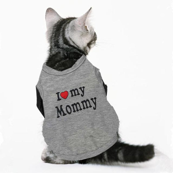 I Love Mommy/Daddy Cat Vest - Meowaish