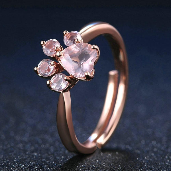 Kitty Paws Rose Gold Ring / Earrings [BUY BOTH ITEM FOR $29.95 ONLY] - Meowaish