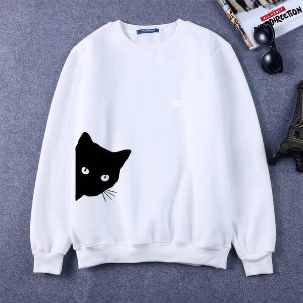 Cat Looking Sweatshirt - Meowaish